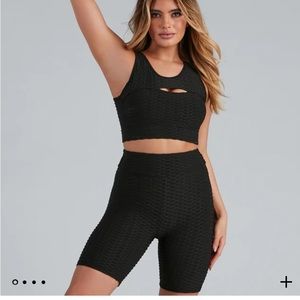 Windsor Biker shorts & crop top set